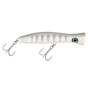 Halco Roosta Popper 195mm Haymaker KO Topwater Fishing Lure H91 Silver Shadow