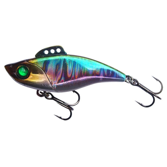 Profishent Ora Vibe 45mm Zinc Weight Metal Hard Body Fishing Lure Brown Blue Purple Silver