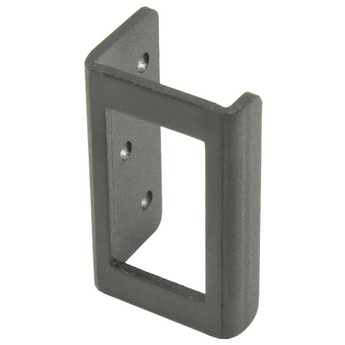 Switch Boss 1 Gang Black Aluminium Right Angle Rocker Switch Mount