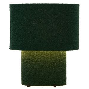 Telbix Verso Contemporary Table Desk Lamp Light Boucle Metal Plastic Green Textured
