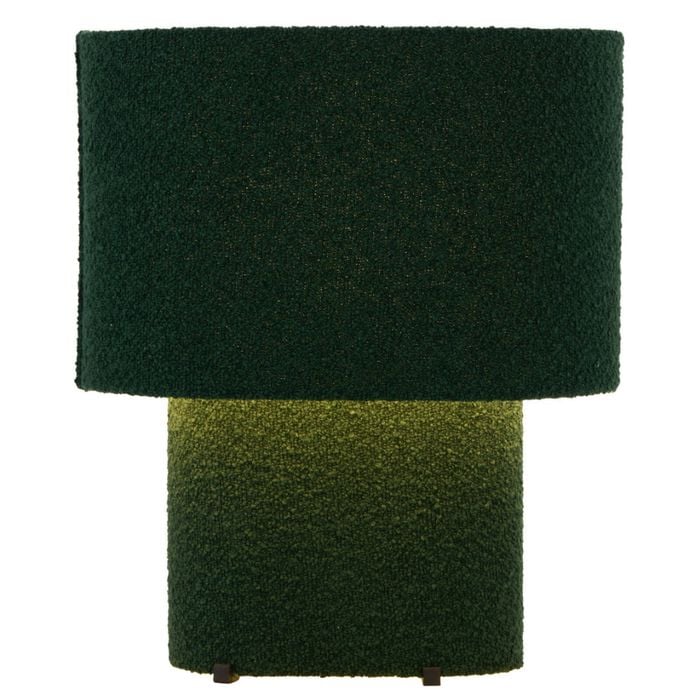 Telbix Verso Contemporary Table Desk Lamp Light Boucle Metal Plastic Green Textured