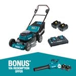 Makita 534mm 21" 18V x 2 Brushless Lawn Mower Kit