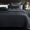 CottonMore 100% BAMBOO 350gsm Large Chunky Waffle Blanket Throw Rug Charcoal - Single