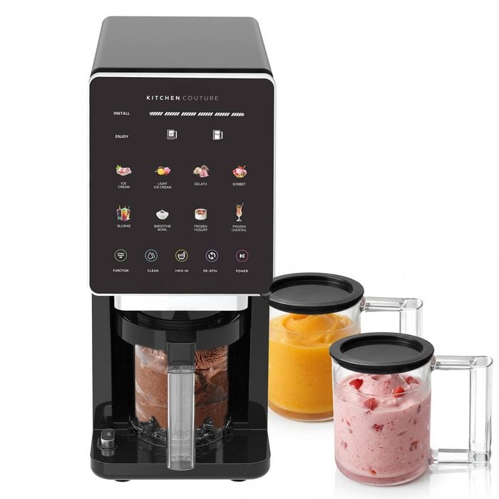 Kitchen Couture Whippi Frozen Dessert Maker With 3 Prep & Store Pots Black