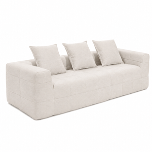 Airluxe Maren Beige 229cm 3 Seater No Assembly Compressed Lounge Sofa