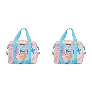 2PK Annabel Trends 25cm Insulated Picnic Cooler Bag Box - Shelly Beach