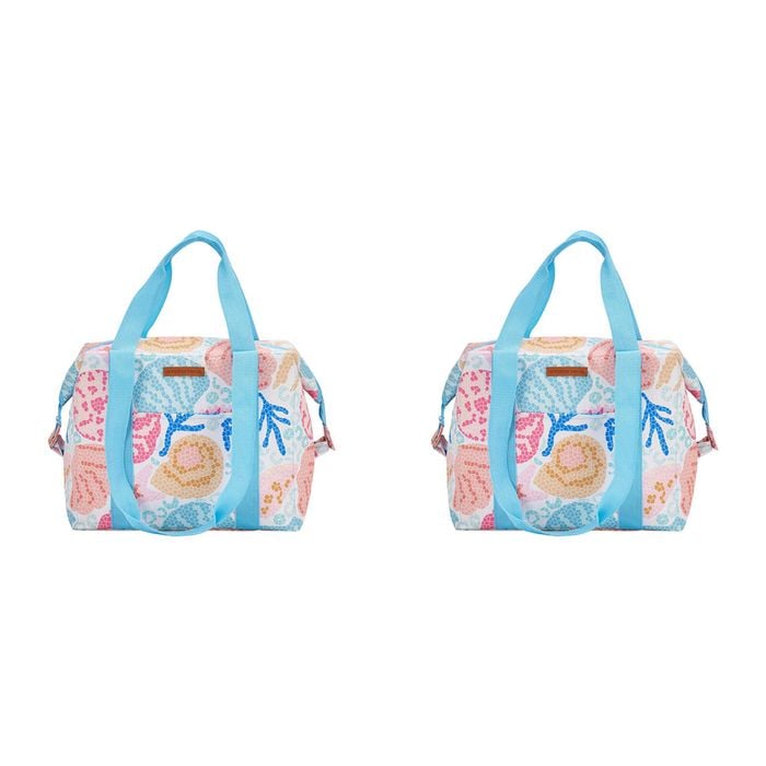 2PK Annabel Trends 25cm Insulated Picnic Cooler Bag Box - Shelly Beach
