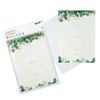 Quill Invitation Card & Envelope 25x175mm 8pk (Bot Wedding)