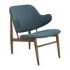 Modern Furniture VERONIC 71x74cm Lounge Chair - Cocoa & Nile Green