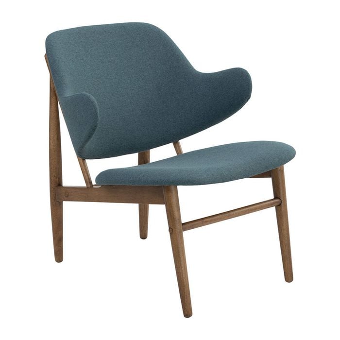 Modern Furniture VERONIC 71x74cm Lounge Chair - Cocoa & Nile Green