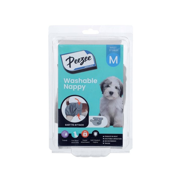 Paws & Claws 32 x 52cm Medium Peezee Washable Pet Nappy