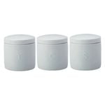 3pc Maxwell & Williams Indulgence Porcelain 600ml Canister Set - White