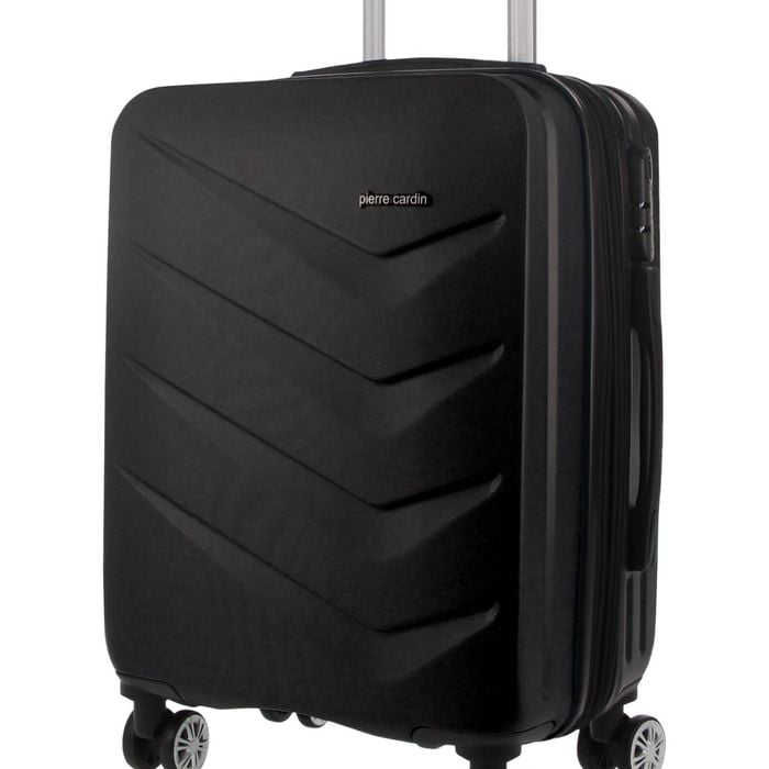 Pierre Cardin Travel Cabin Suitcase Hard-shell Luggage Bag 49l/54cm Black