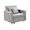 Suri 3-in-1 Convertible Sofa Chair Bed Lounger by Sarantino Light Grey