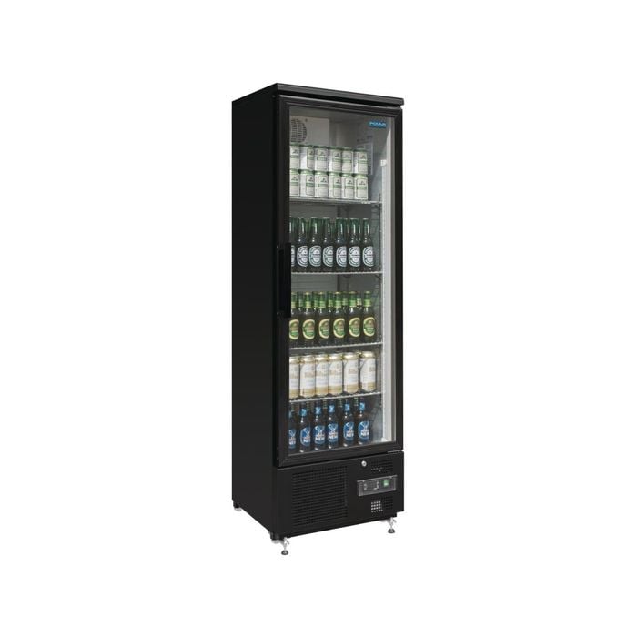 Polar G-series Upright Back Bar Cooler With Hinged Door 307ltr - Commercial Drink Fridges (gj447-a)
