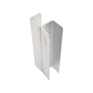Ridgi 0.65m x 120mm x 60mm Galvanised Steel Corner Post Upright Sleeper