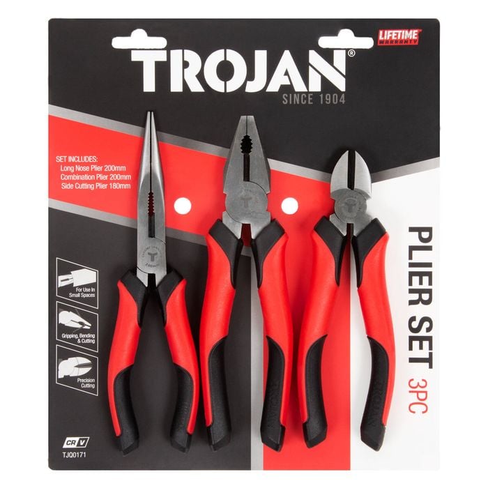 Trojan 3 Piece Plier Set