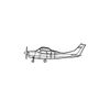 Ignite Laser Cessna 206 - Six-Seat Utility Aircraft Silhouette Metal Wall Art Rustic Metal 23.6 inch - 60 cm