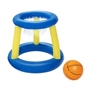 Bestway Inflatable Pool Float Basketball Hoop Set with Ball Floating Toys Blue