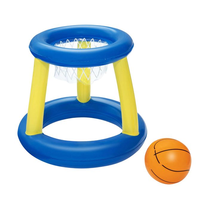 Bestway Inflatable Pool Float Basketball Hoop Set with Ball Floating Toys Blue