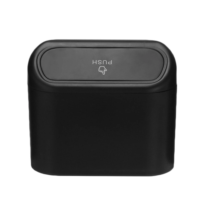 PriceDumb Car Home Trash Can Rubbish Dust Bin Garbage Waste Basket Case Organizer Holder 1L