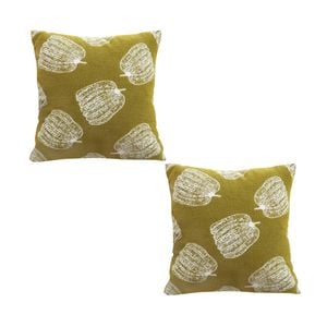 SOGA 2X 50cm Green Throw Pillows – Autumn Harvest Pumpkin