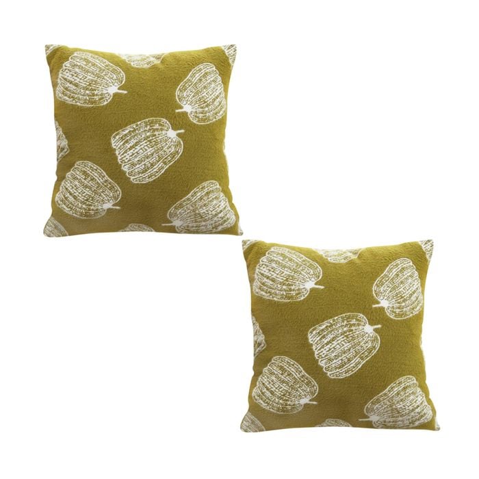 SOGA 2X 50cm Green Throw Pillows – Autumn Harvest Pumpkin