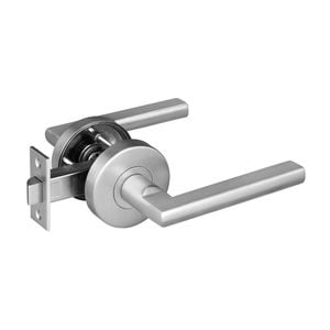 Delf Satin Stainless Madrid Passage Lever Set