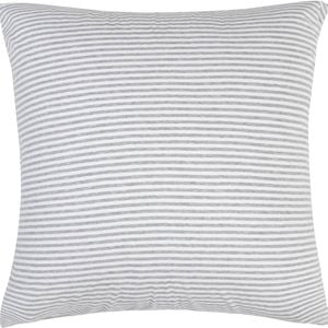 Gioia Casa 100% Jersey Cotton European Pillowcase - Soft, Breathable, and Stretchy - Grey Stripe - 65cm x 65cm
