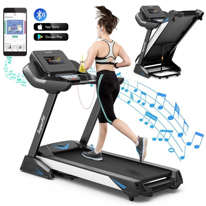 Costway Electric Treadmill Auto Incline Running Machine 4.75hp 20 Preset Programs