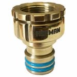 Holman 18mm Brass Grip n Lock Tap Adapter