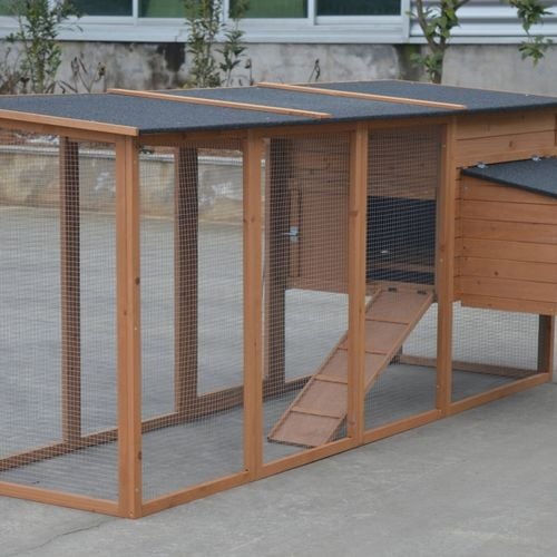 YES4PETS 230 CM XL Chicken Coop Rabbit Hutch Guinea Pig Cage Ferret House