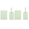 2PK Kate Hill Passport Holder Wallet & Adjustable ID Luggage Tag Gift Set Pistachio