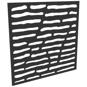 ProtectorAl 300-1200 x 300-1200mm Dark Charcoal/Gloss White Slate Unframed Composite Deco Panel