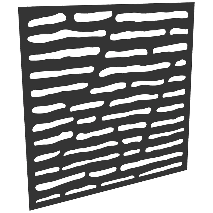 ProtectorAl 300-1200 x 300-1200mm Dark Charcoal/Gloss White Slate Unframed Composite Deco Panel