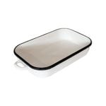 Urban Style Enamelware 6L Induction Baking Dish w/ Handles/Blue Rim - White