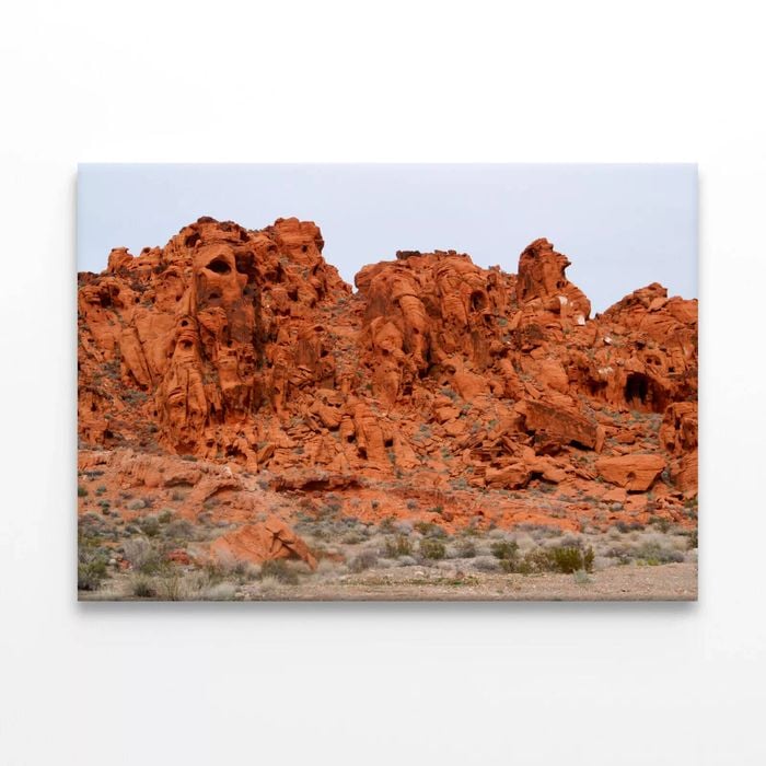 View of Rocks Valley of Fire  Print 100% Australian Made 90 x 60cm  (Stretched)