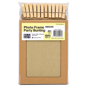 All Set Photo Frame Party Bunting Kit - 12 Frames