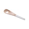 Gourmet Kitchen Modern Beech Wood Corner Spoon with Silicone Grip White 30.4x7x1.5cm