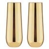 2PK Aurora 500ml Stemless Champagne Glass Cup - Gold