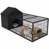 Advwin 166cm Rabbit Cage Hutch Enclosure Metal Chicken Coop