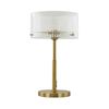 Medici 300mm Round Glass Table Lamp - Gold
