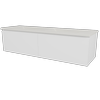 New England Joinery 1500mm Slim Regal Top Wall Hung Vanity