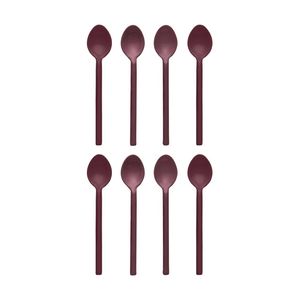 2x 4pc Ecology Apostle Teaspoons Set Elderberry 13cm Stainless Steel Enamel