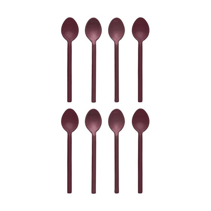2x 4pc Ecology Apostle Teaspoons Set Elderberry 13cm Stainless Steel Enamel