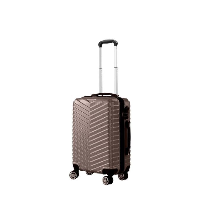 Slimbridge 20" ABS Carry On Luggage - Coffee