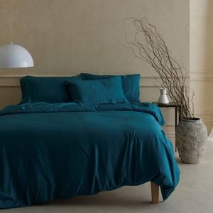 Bedding co. Organic Bamboo Quilt Cover Set 350TC Emerald Green Single