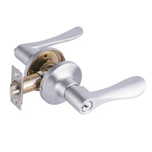 Tasman Satin Chrome Tiva Right Handed Entrance Leverset