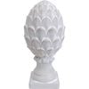 LVD Concrete Acorn Sculpture Large Home Decor 14.5x30cm - White