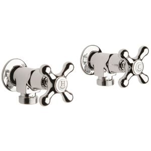 Foreno Chrome Colonial Washing Machine Taps